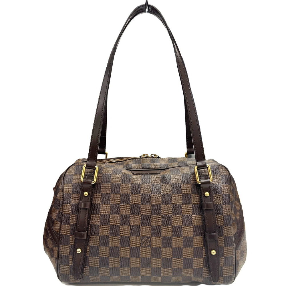 LOUIS VUITTON Rivington Damier Ebene Brown Tote Bag